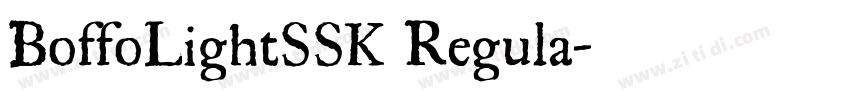 BoffoLightSSK Regula字体转换